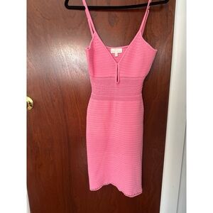 Torn by Ronny Kobo Pink Sheath Mini Dress Spaghetti Strap